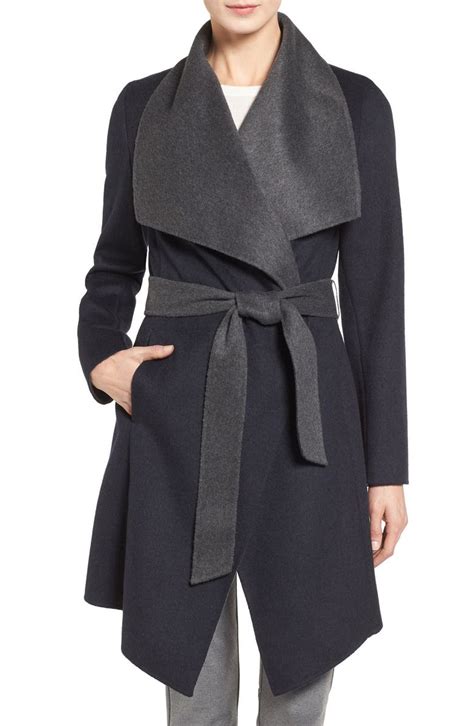 michael michael kors wool blend wrap coat|Michael Kors.